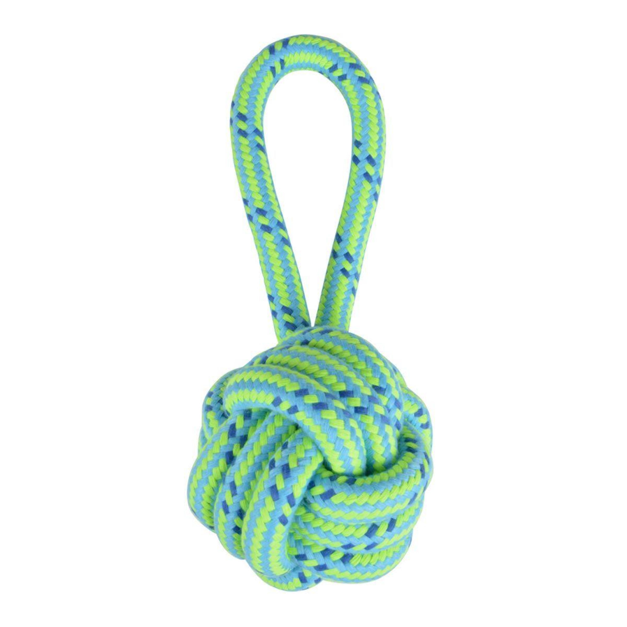 Voir la diapositive 1 : LOVE STORY Jouet pour chien  corde balle 1 poignée  27cm vert