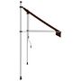 Voir la diapositive 3 : VIDAXL Auvent manuel retractable 200 cm Orange et marron