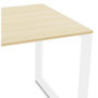 Voir la diapositive 5 : Paris Prix Bureau d'Angle Design  Abigano  170cm Naturel & Blanc