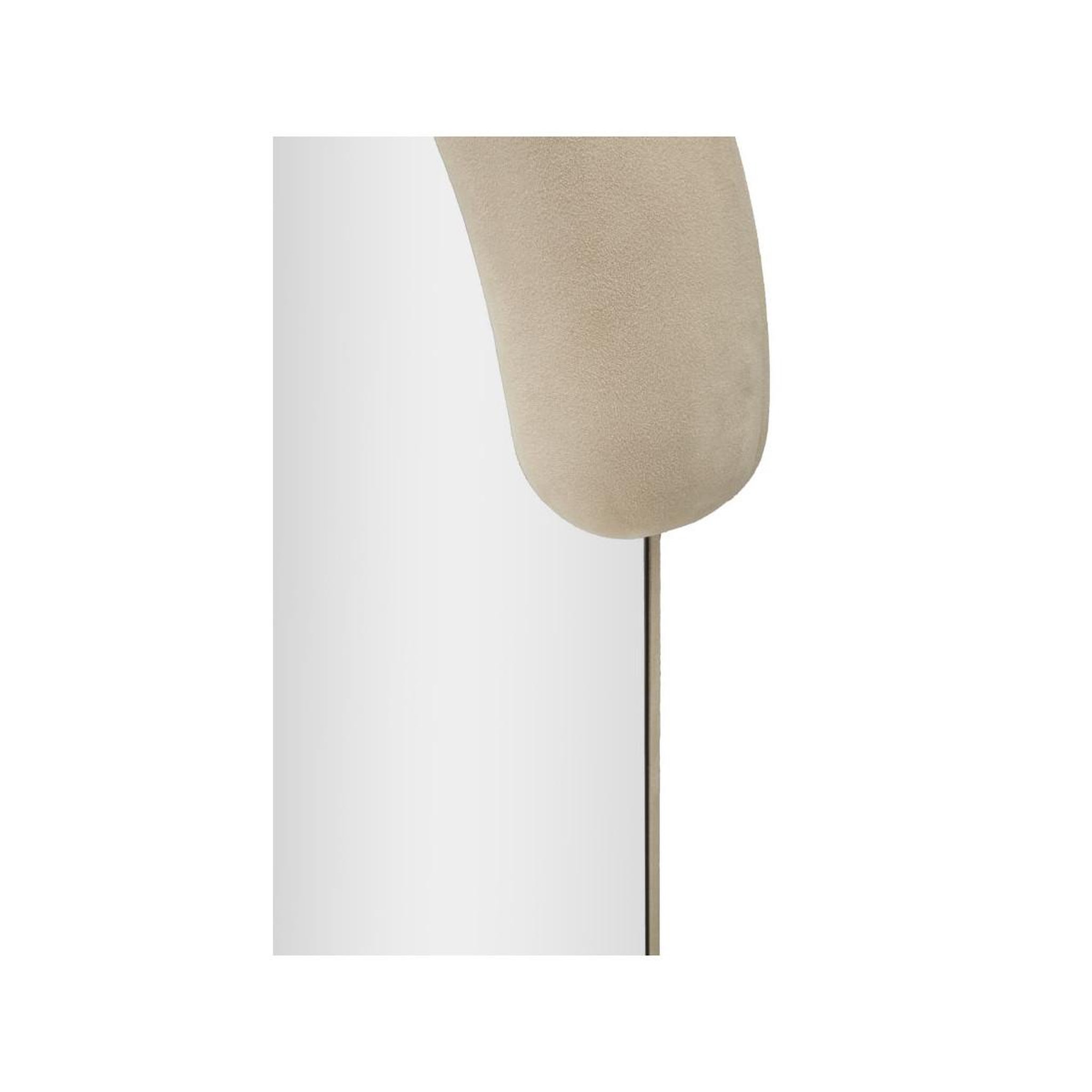 Voir la diapositive 4 : Paris Prix Miroir mural en velours  chantal  160cm crème