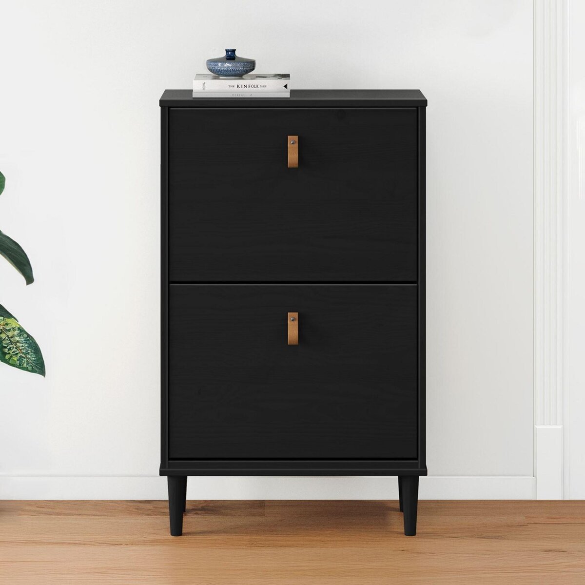 IDIMEX Meuble à chaussures entrée MIKKA en bois massif