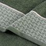 Voir la diapositive 3 : Paris Prix Drap de Douche Jacquard  Belina  70x130cm Kaki
