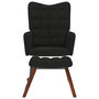 Voir la diapositive 4 : VIDAXL Chaise a bascule avec repose-pied noir velours