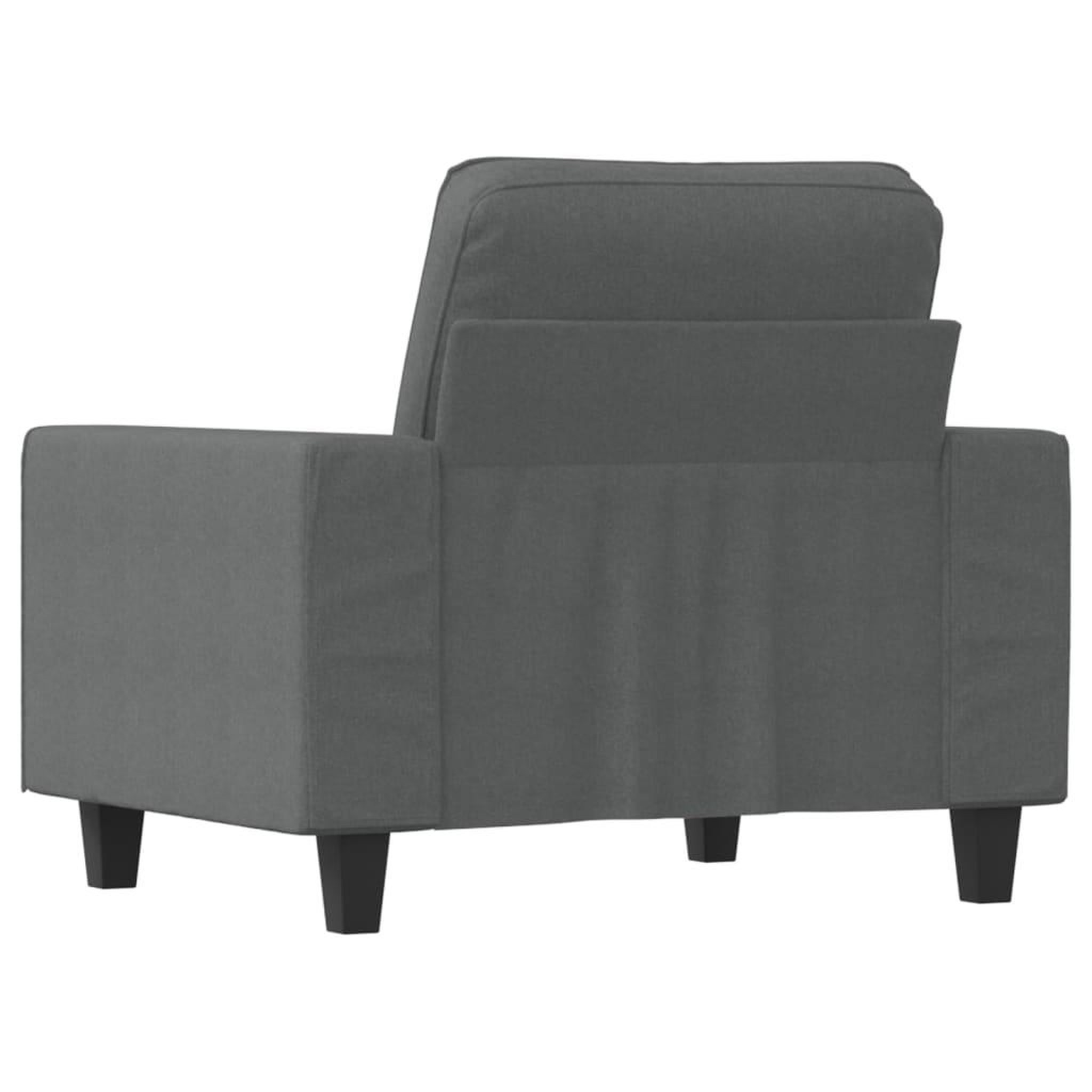 Voir la diapositive 5 : VIDAXL Fauteuil Gris fonce 60 cm Tissu