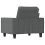 Voir la diapositive 5 : VIDAXL Fauteuil Gris fonce 60 cm Tissu