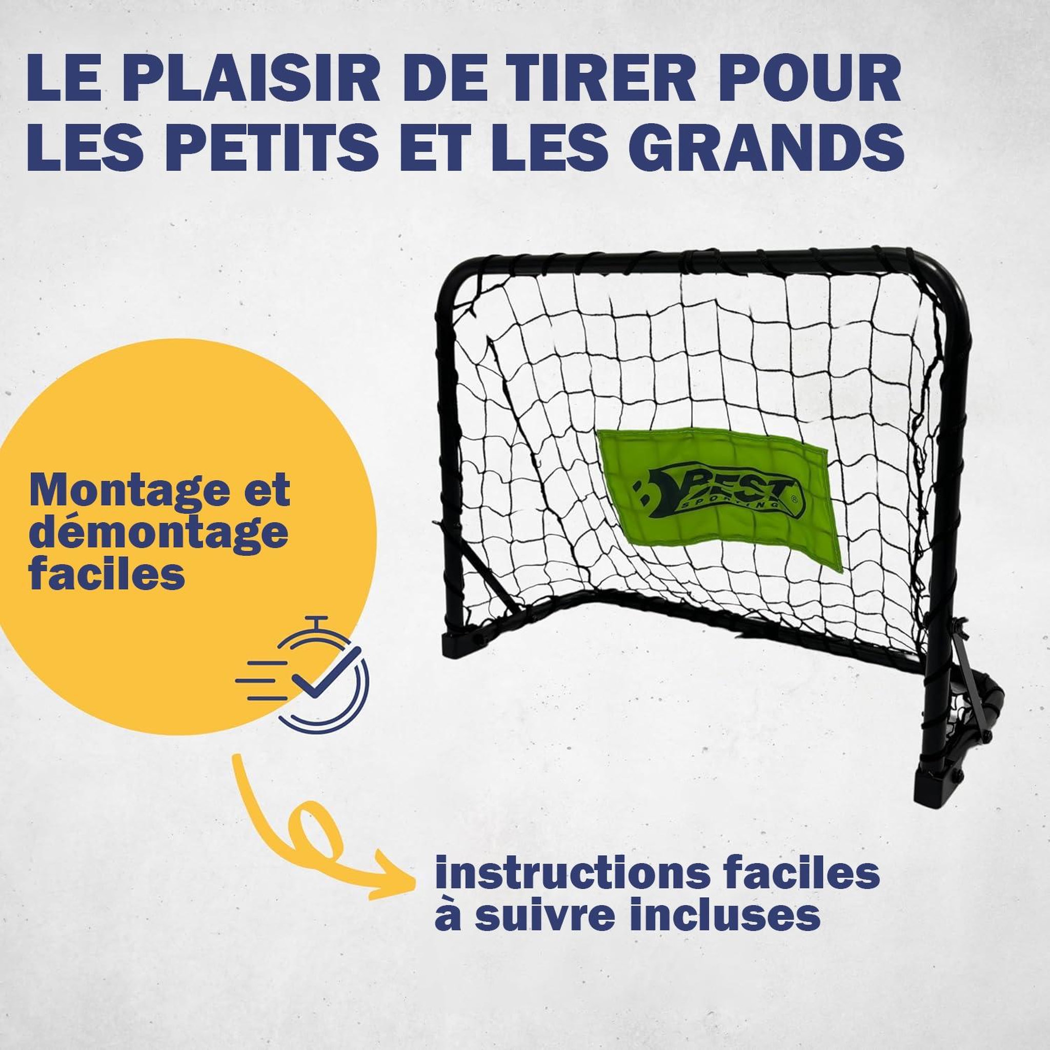 Voir la diapositive 3 : BEST SPORTING 2 Mini-goal de football avec un ballon & une mini-pompe