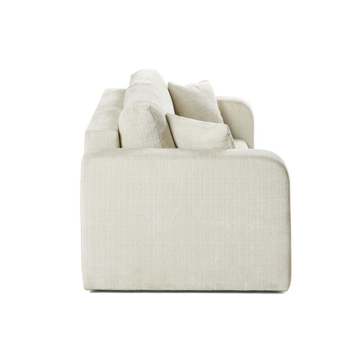 BEST MOBILIER Miro - canapé droit 2 places - en velours texturé