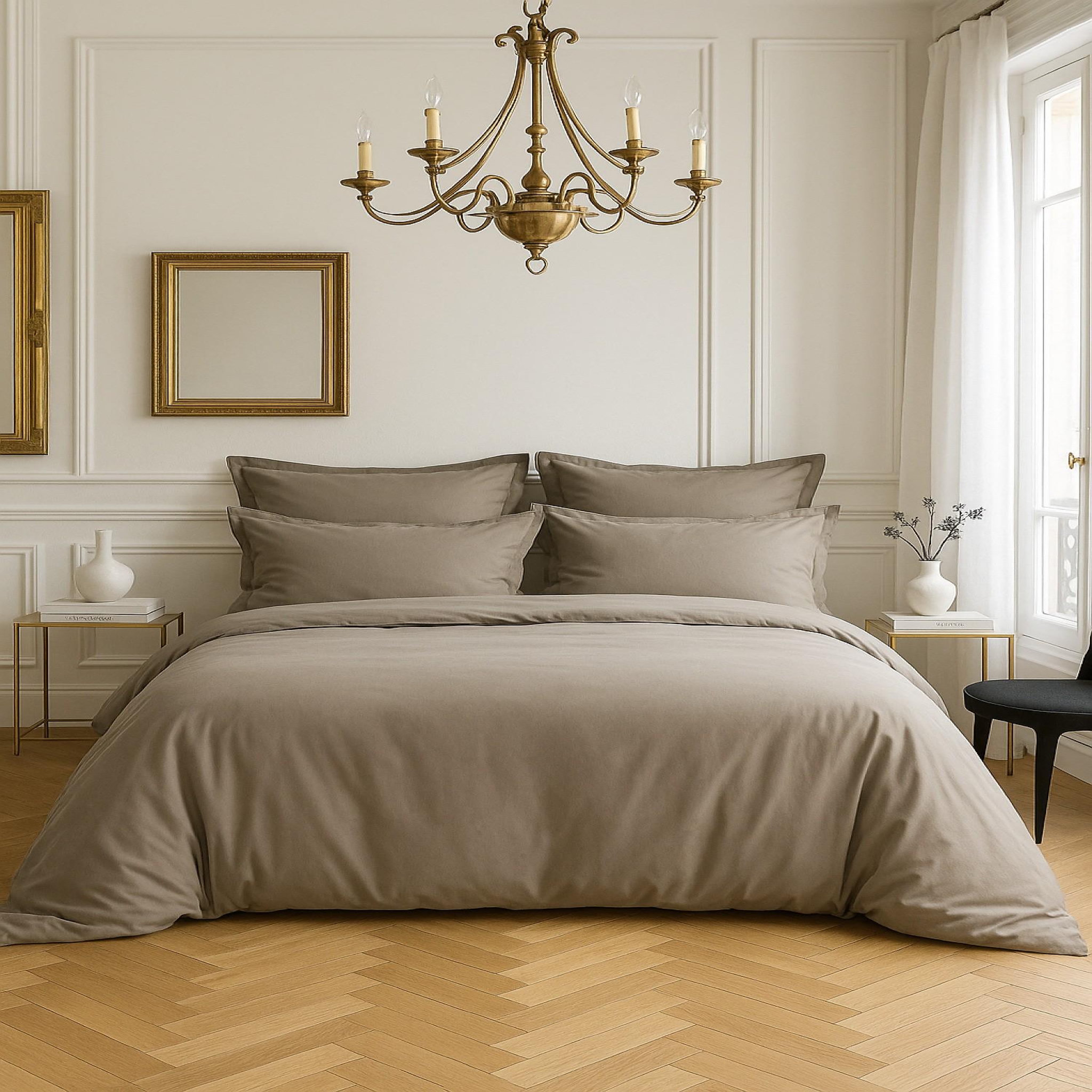 Voir la diapositive 3 : BATON ROUGE Drap housse 100% satin de coton 105 fils