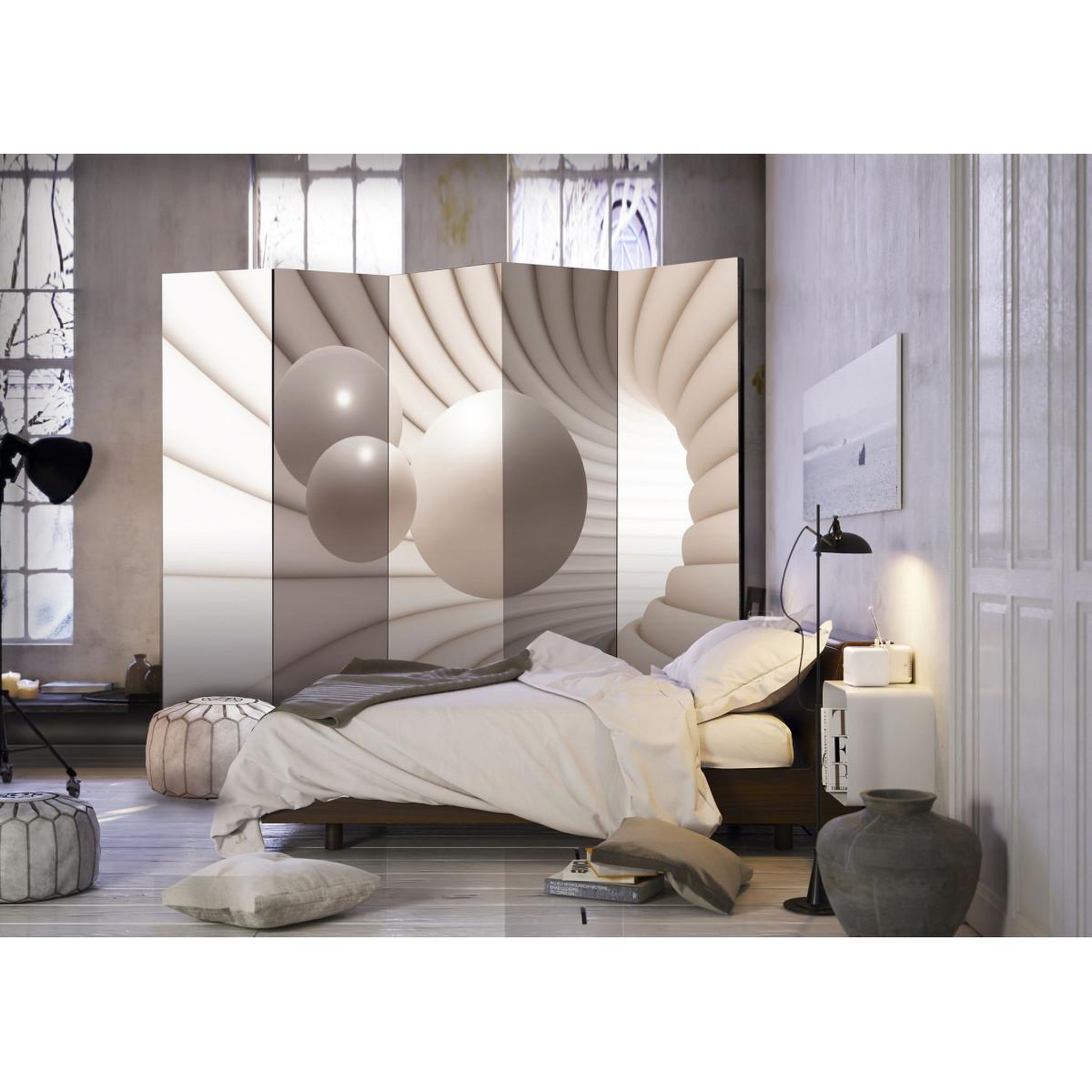 Voir la diapositive 2 : Paris Prix Paravent 5 volets  balls in the tunnel  172x225cm