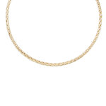 L'ATELIER D'AZUR Collier Femme Maille Palmier - Or Jaune