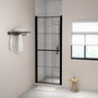 Voir la diapositive 1 : VIDAXL Porte de douche Verre trempe 81x195 cm Noir