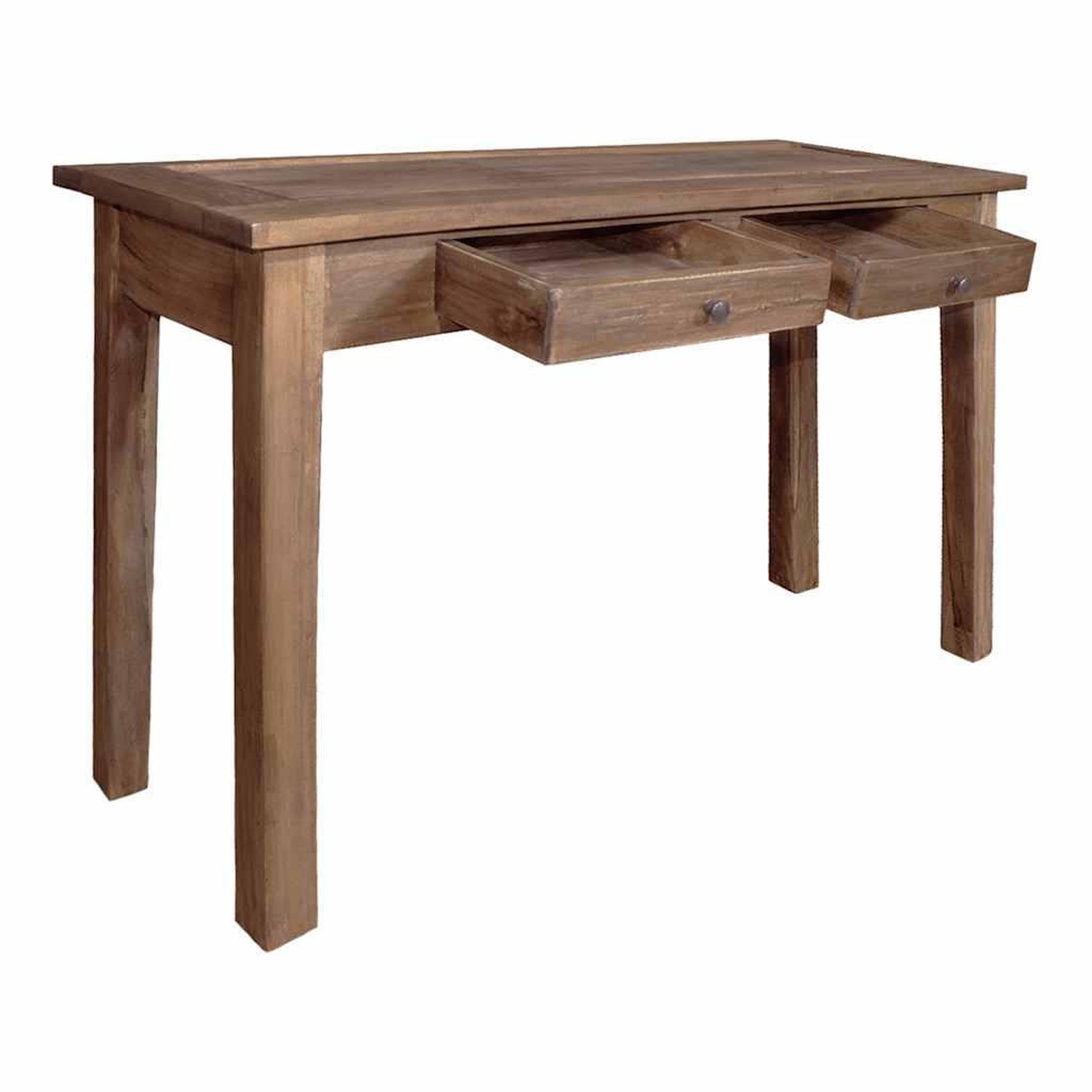 Voir la diapositive 2 : VIDAXL Table console bois d'acajou massif 123x42x75 cm