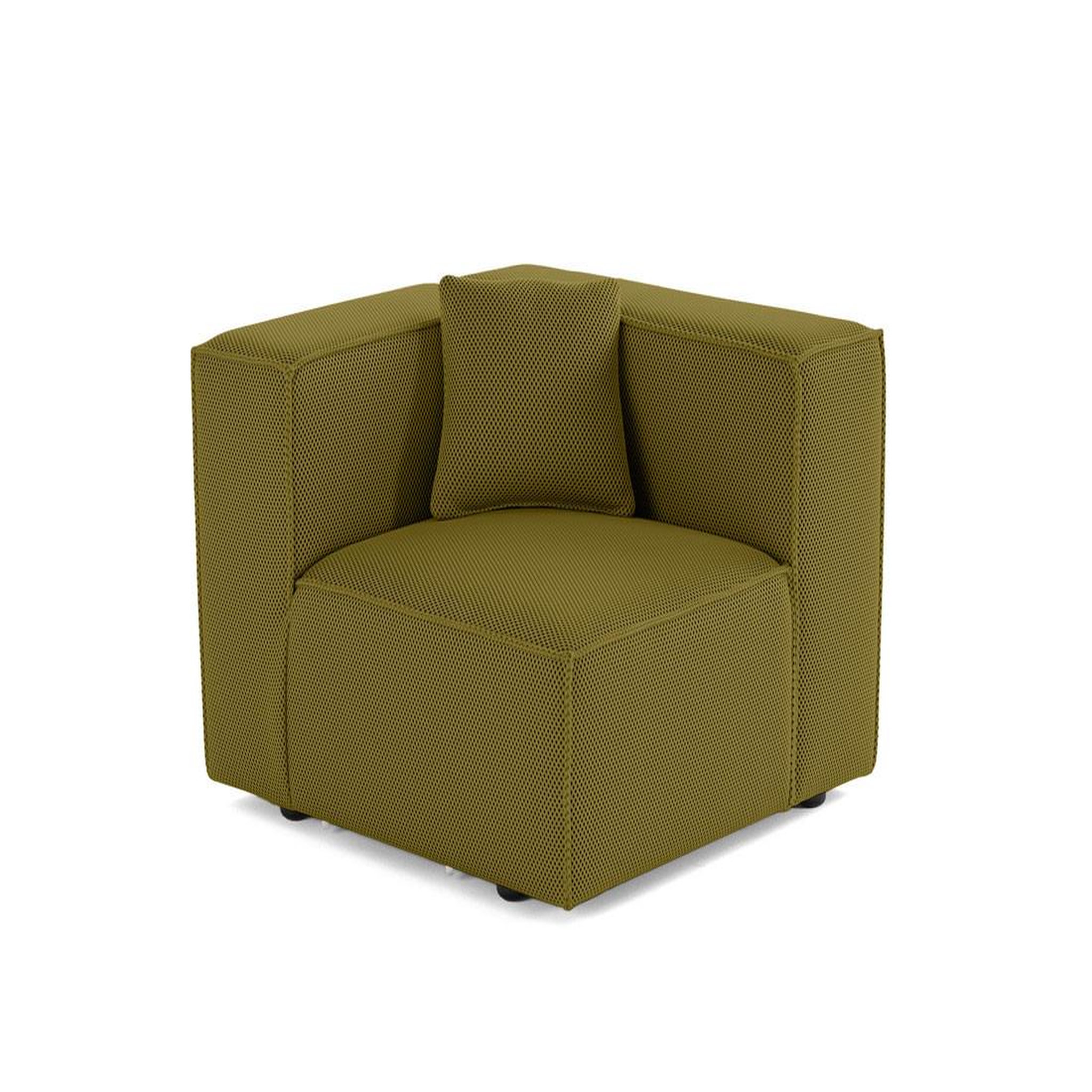 Voir la diapositive 1 : LISA DESIGN Arty - module d'assise droit - en tissu mailles 3d