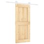 Voir la diapositive 2 : VIDAXL Porte coulissante et kit de quincaillerie 90x210 cm pin massif