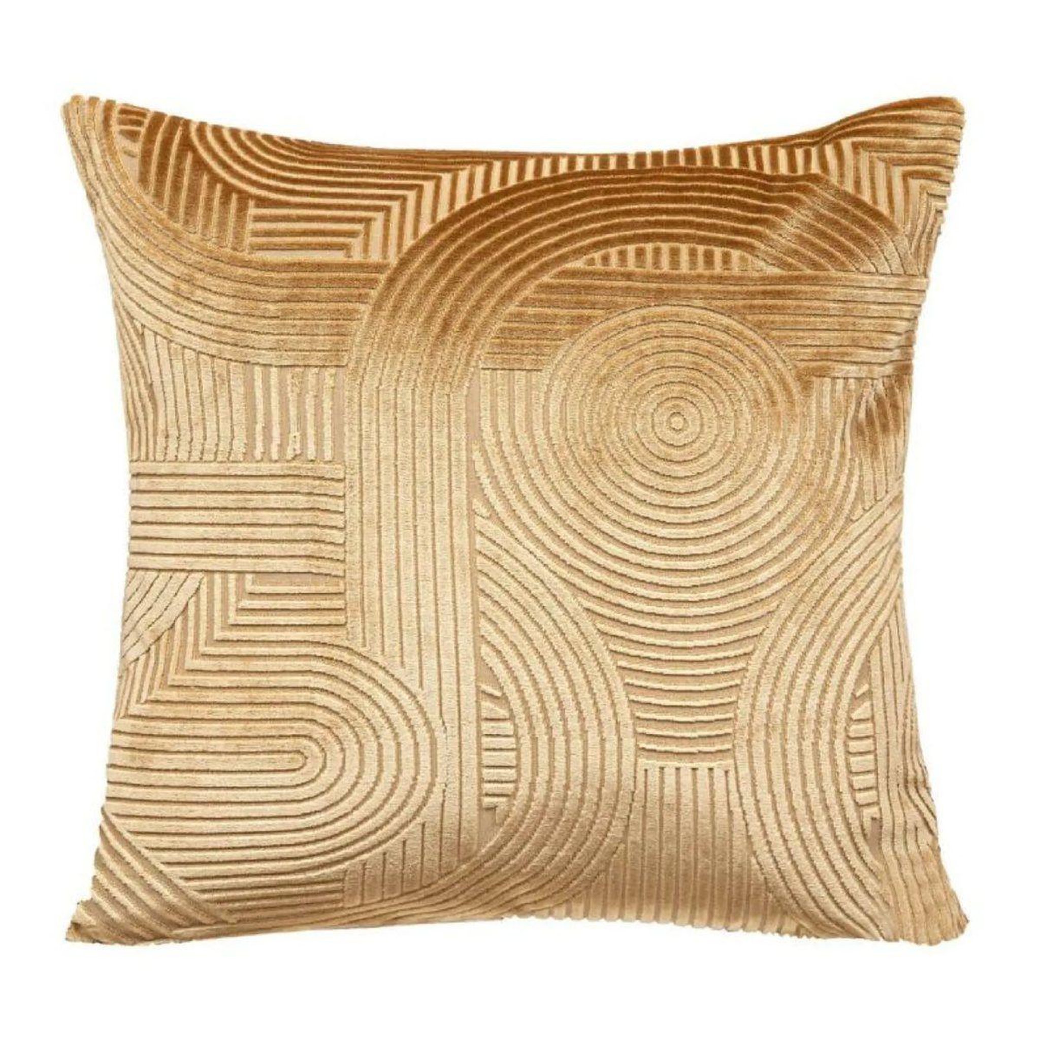 Voir la diapositive 1 : ATMOSPHERA Housse de Coussin en Velours  Zen  40x40cm Ocre