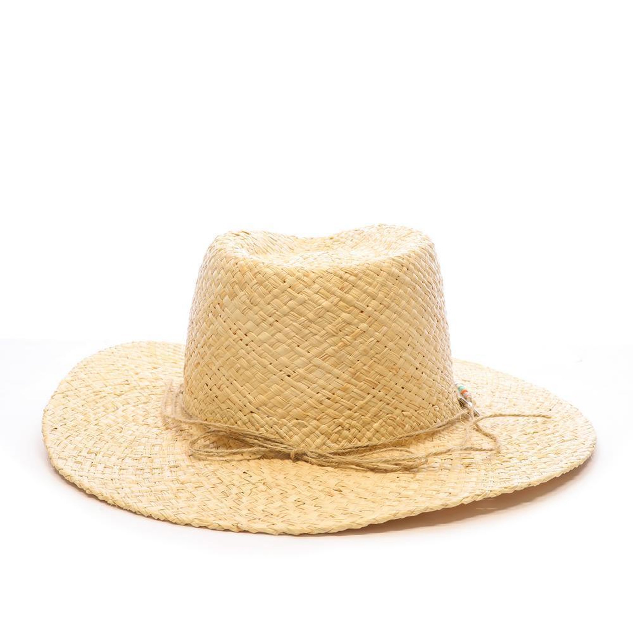 Voir la diapositive 3 : Vero Moda Chapeaux de paille blanc via lorenzo fedora naturel