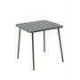 Voir la diapositive 1 : CONCEPT USINE Table carrée 4 places 70x70cm vert BERGAME