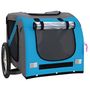 Voir la diapositive 5 : VIDAXL Remorque de velo pour animaux de compagnie bleu et gris