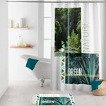Paris Prix Rideau de Douche  Green Nature  180x200cm Blanc