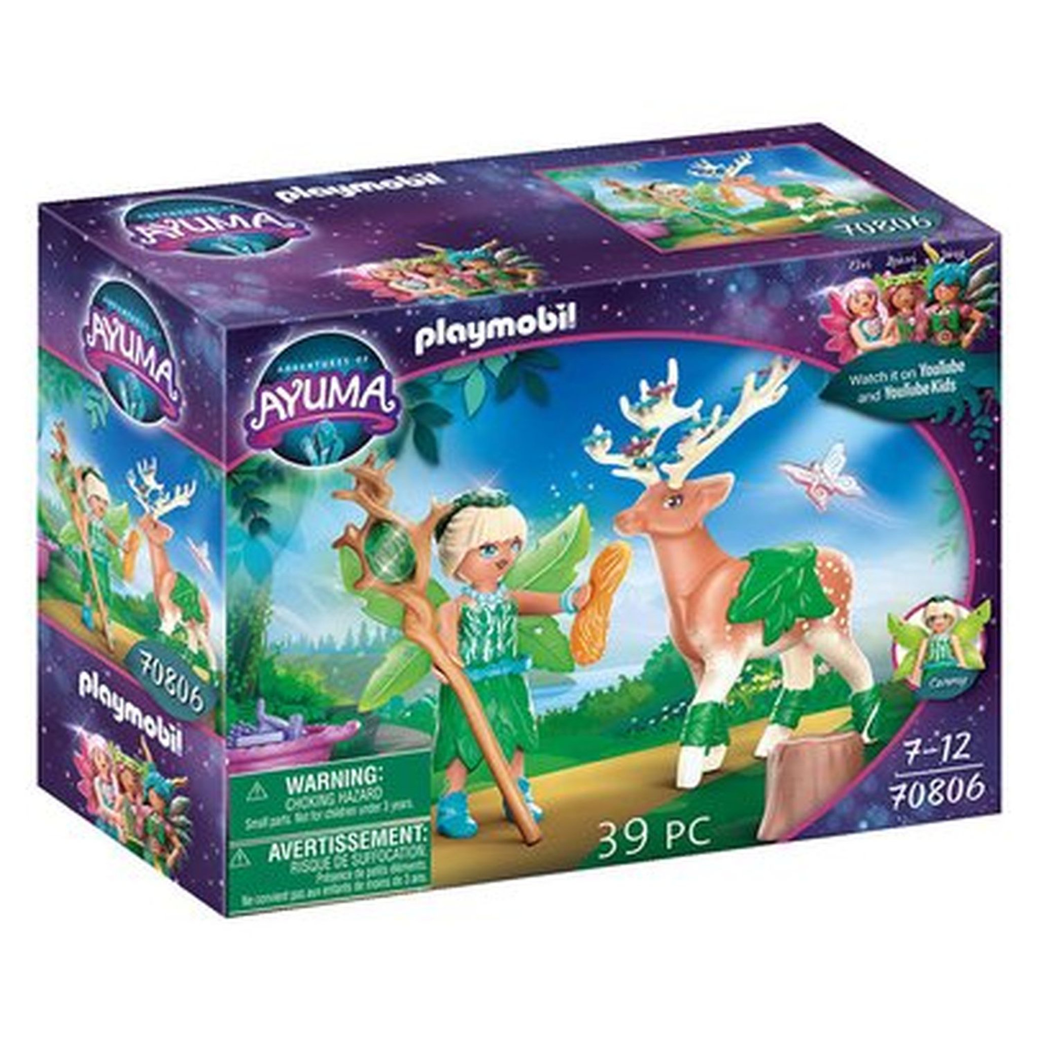 PLAYMOBIL 70806 - Ayuma - Fée de la foret avec animal enchanté