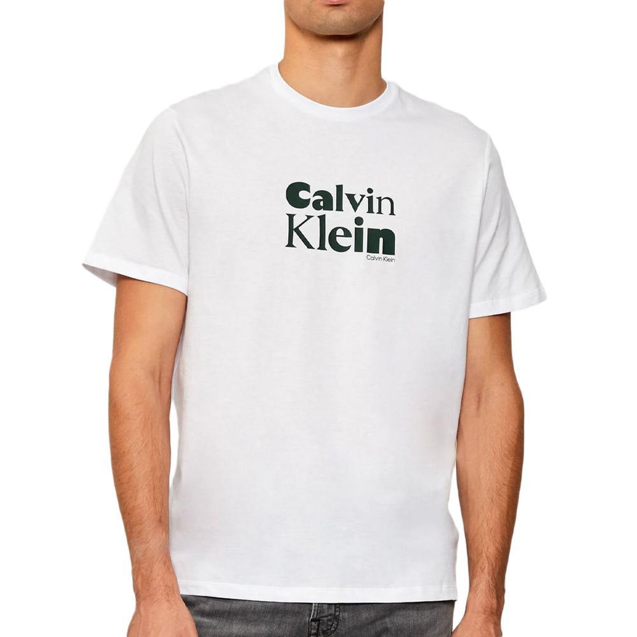 CALVIN KLEIN JEANS T-Shirt Blanc Homme Calvin Klein Jeans LV04RD820G. Coloris disponibles : Blanc