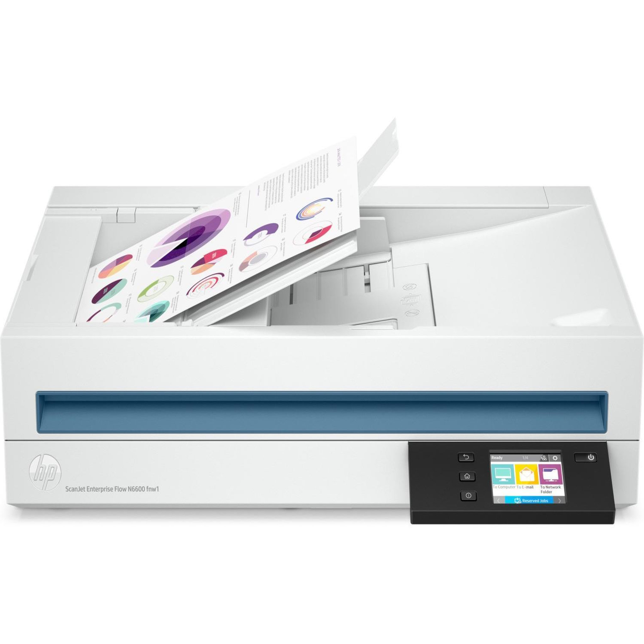 Voir la diapositive 3 : HP Hp scanjet enterprise flow n6600 fnw1 numériseur à plat et adf 1200 x 1200 dpi a4 blanc