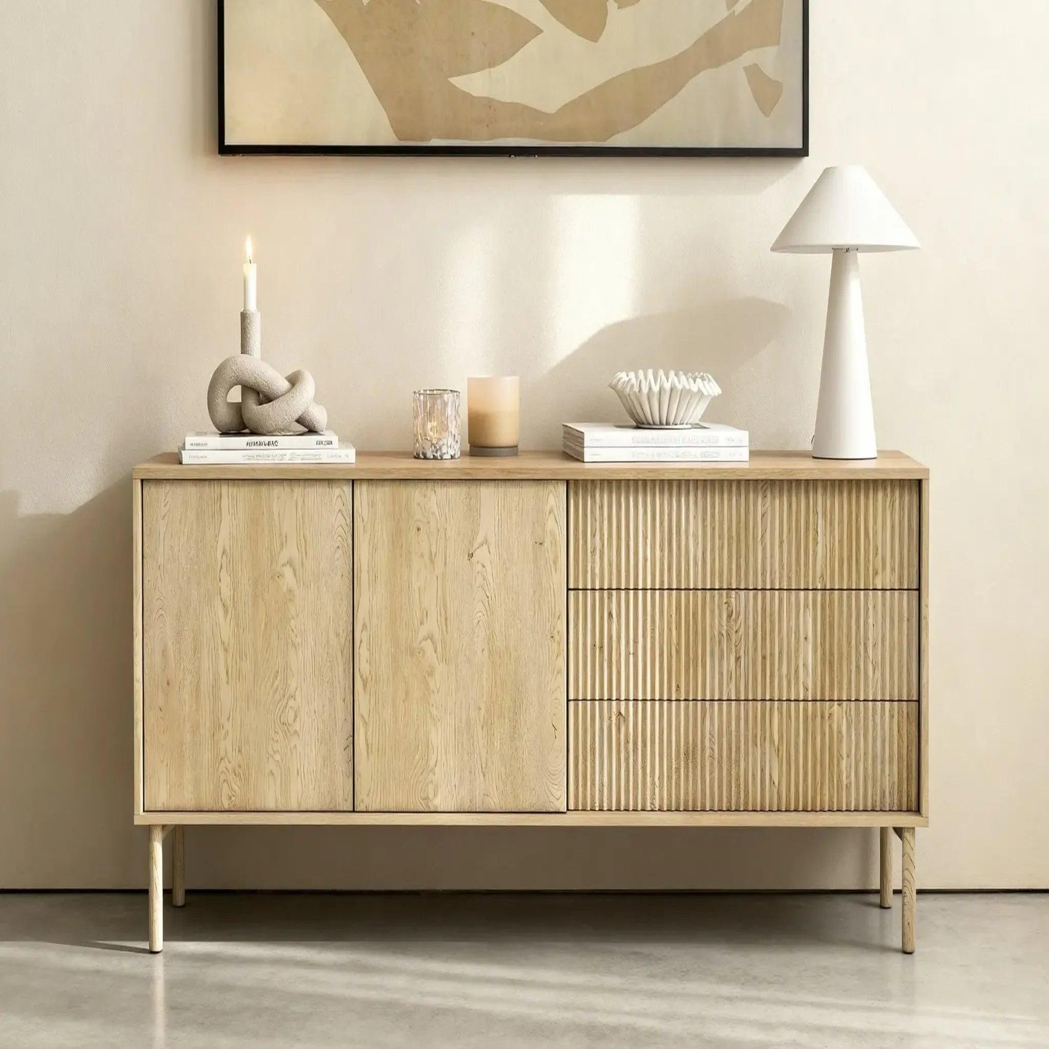Voir la diapositive 2 : CASANOVA PARIS Lorella - buffet en chêne cremona 187cm