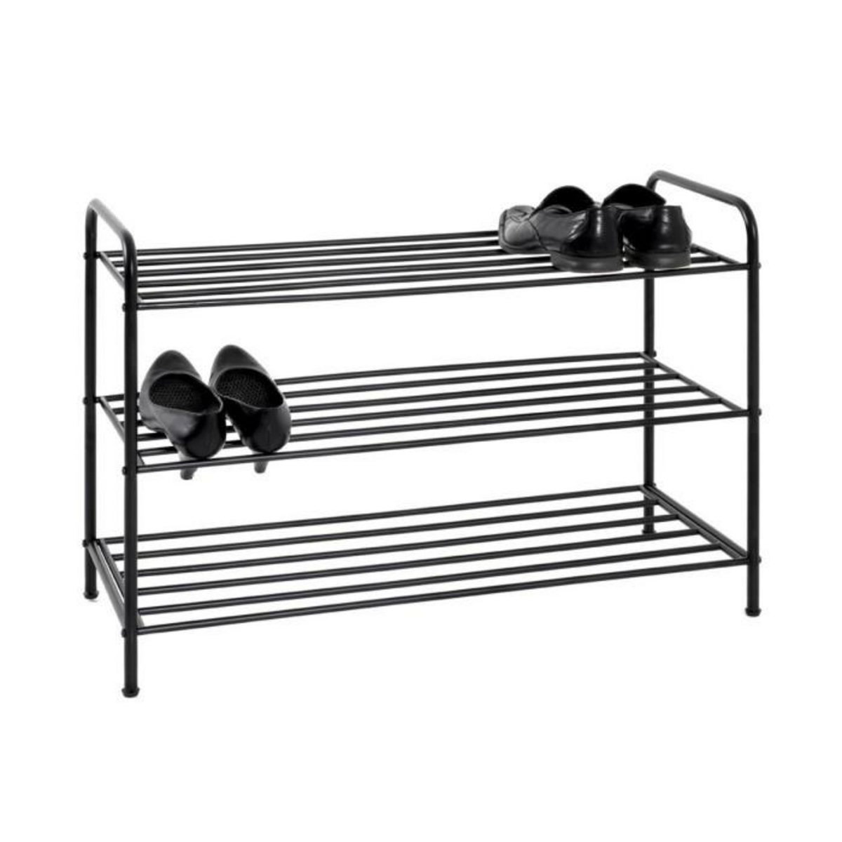 Paris Prix Meuble à Chaussures en Métal  Grajo  83cm Noir