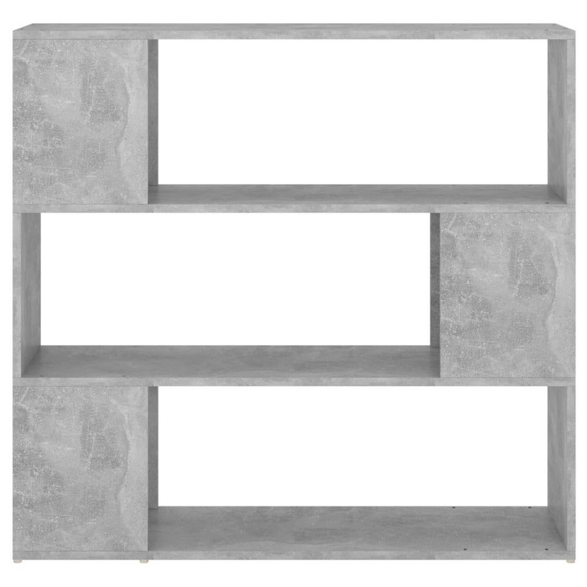 VIDAXL Bibliotheque/Separateur de piece Gris beton 100x24x94 cm