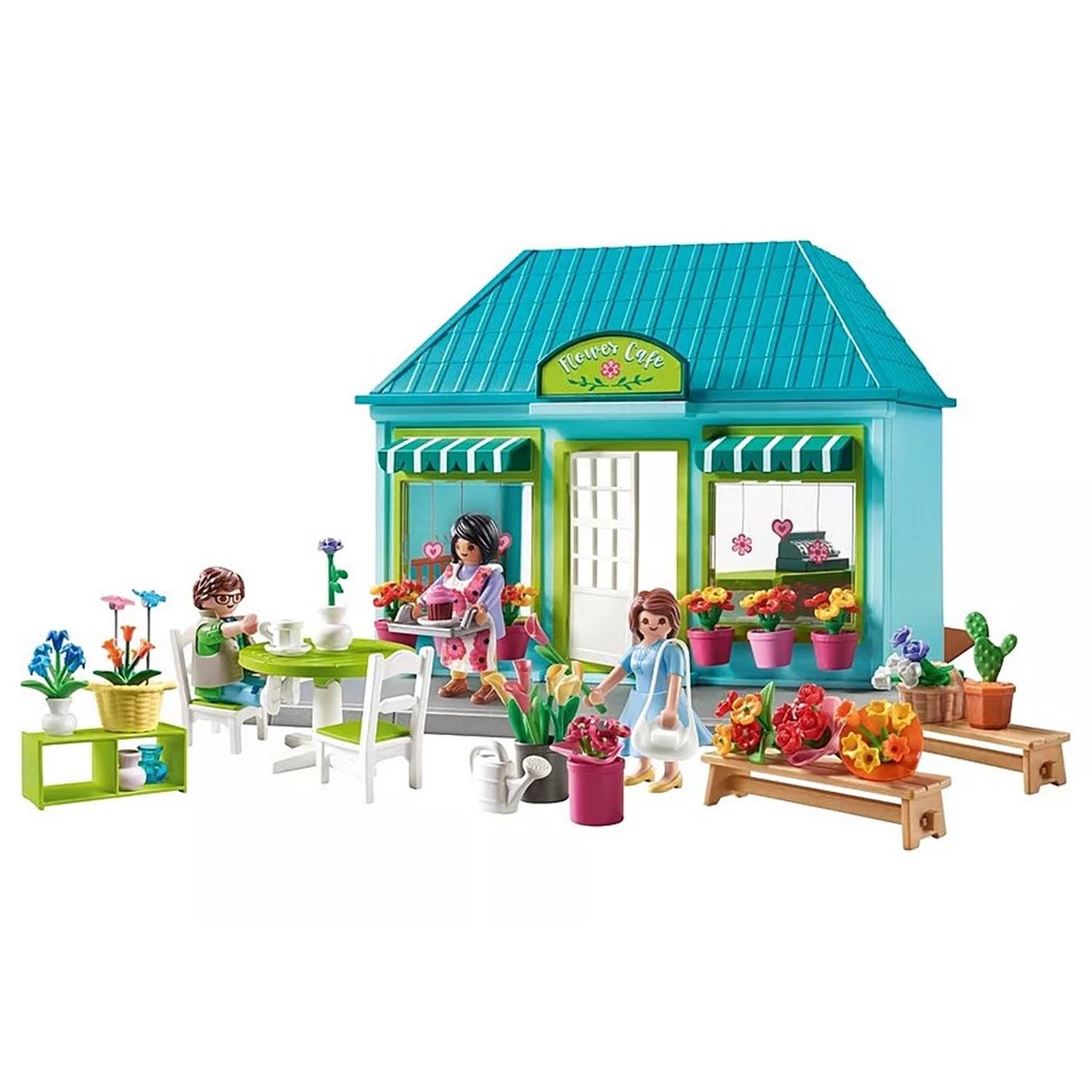 Voir la diapositive 2 : PLAYMOBIL Boutique de fleuriste et salon de thé