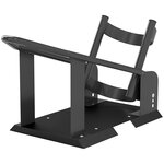 HOMCOM Bloque roue à fixer - bloque roue moto réglable - pneus de 3 à 8 pouces - acier noir