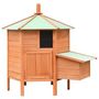 Voir la diapositive 2 : VIDAXL Poulailler Bois de pin massif et sapin 126x117x125 cm