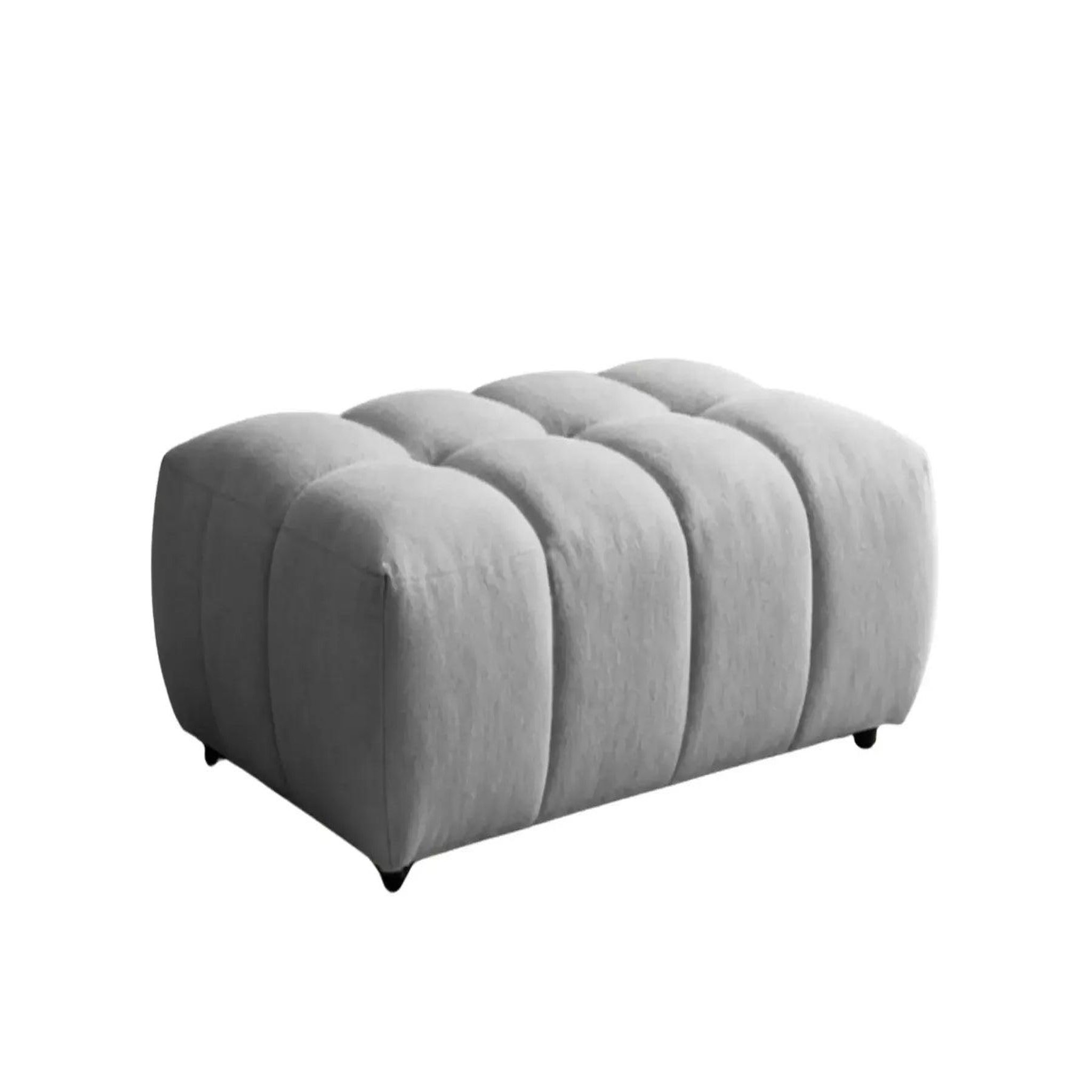 Voir la diapositive 1 : CASANOVA PARIS Alexia - pouf tissu bouclette