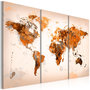 Voir la diapositive 1 : Paris Prix Tableau 3 Panneaux  Map of the World Desert Storm