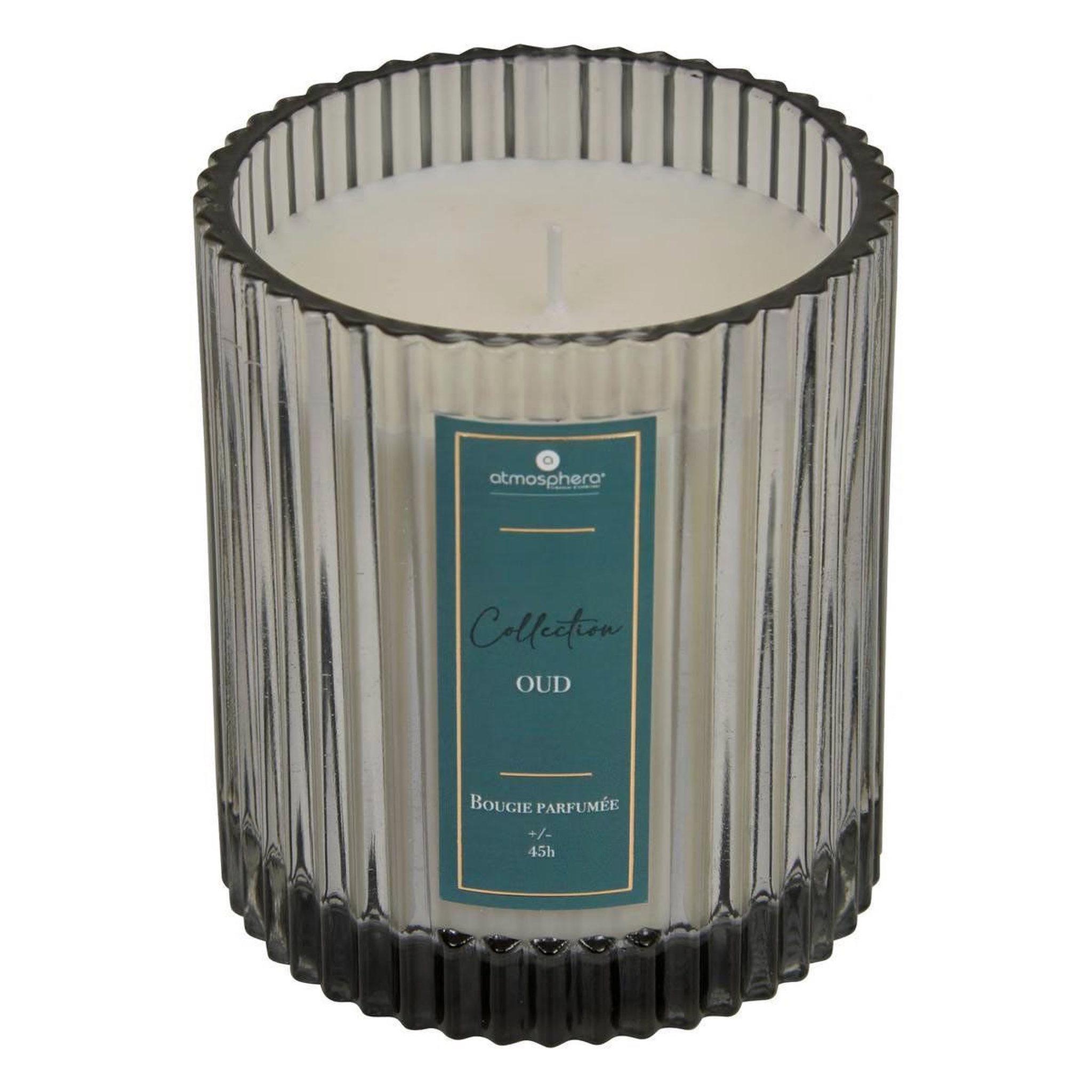 ATMOSPHERA Bougie parfumée en verre  albie  290g bois de oud