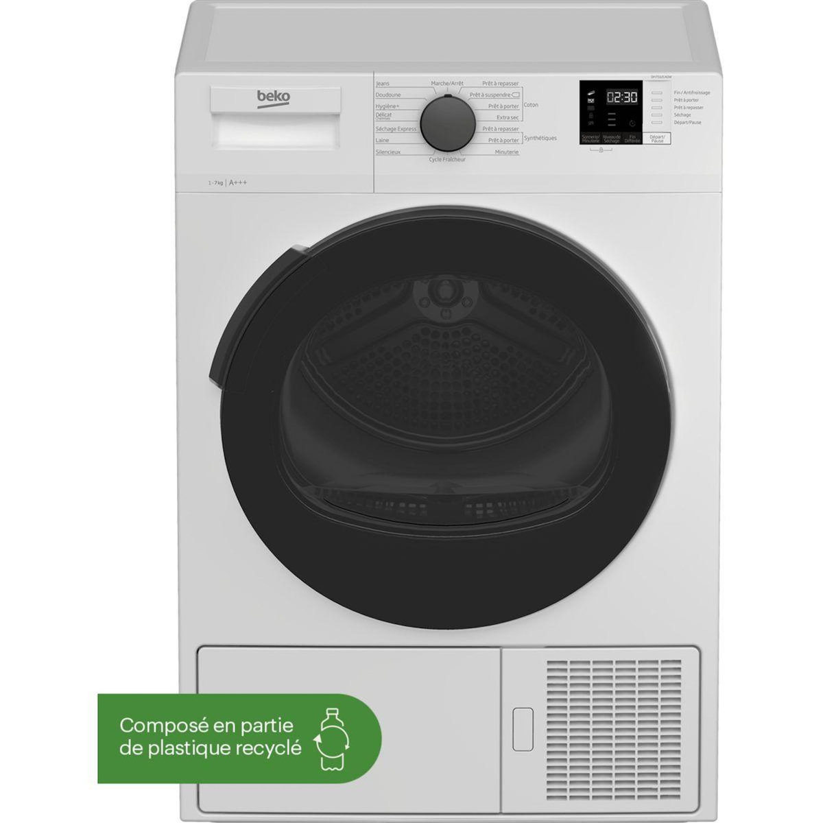 Beko Sèche linge pompe à chaleur DH7512CA0W