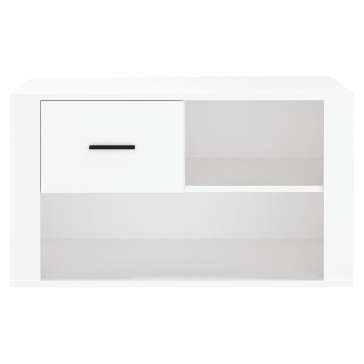 VIDAXL Armoire a chaussures Blanc 80x35x45 cm Bois d'ingenierie