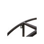 Voir la diapositive 3 : ATMOSPHERA Etagère Murale 4 Niveaux industrielle  Torof  78cm Noir