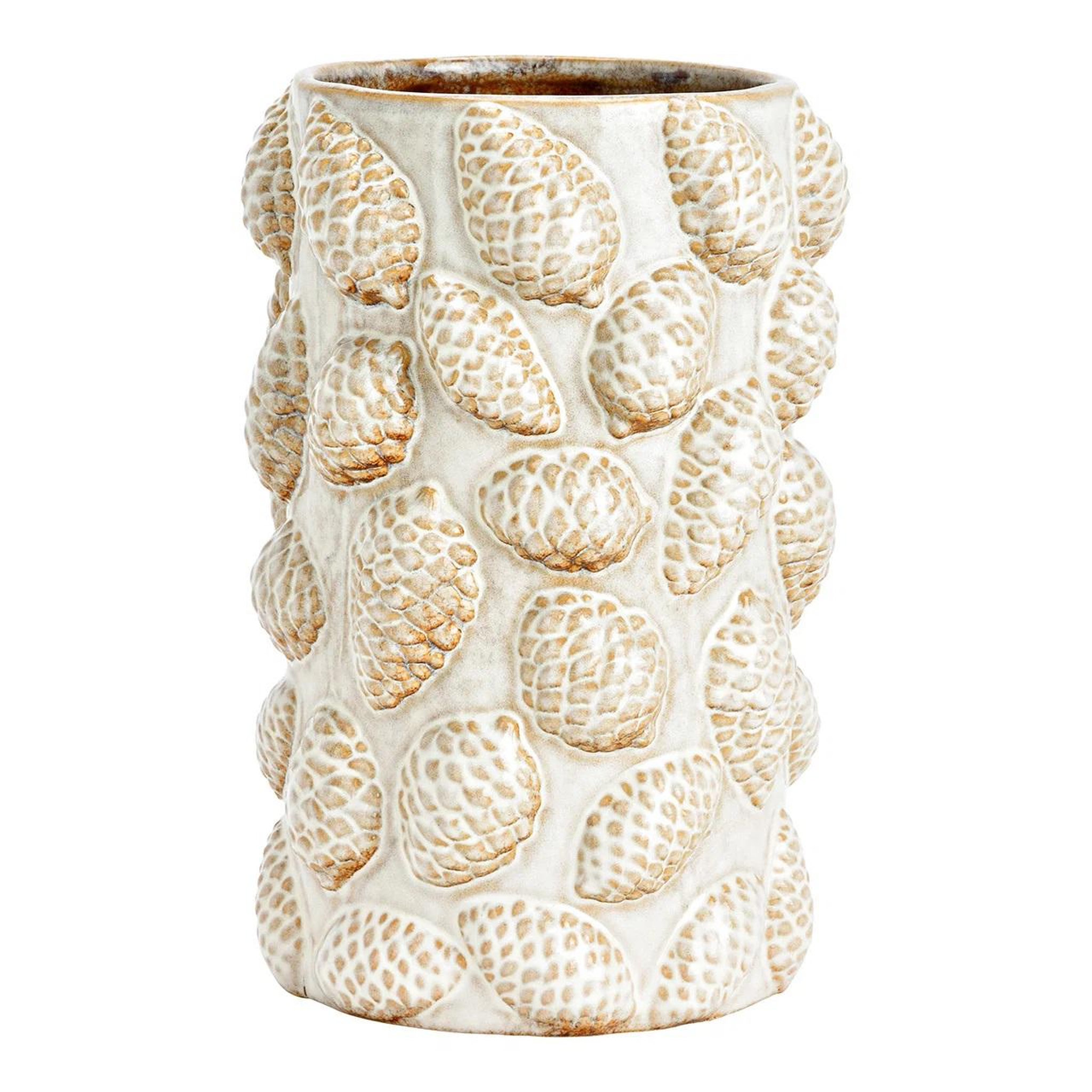 Eden Vase pomme de pin en porcelaine