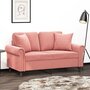 Voir la diapositive 1 : VIDAXL Coussins decoratifs lot de 2 Rose 40x40 cm Velours