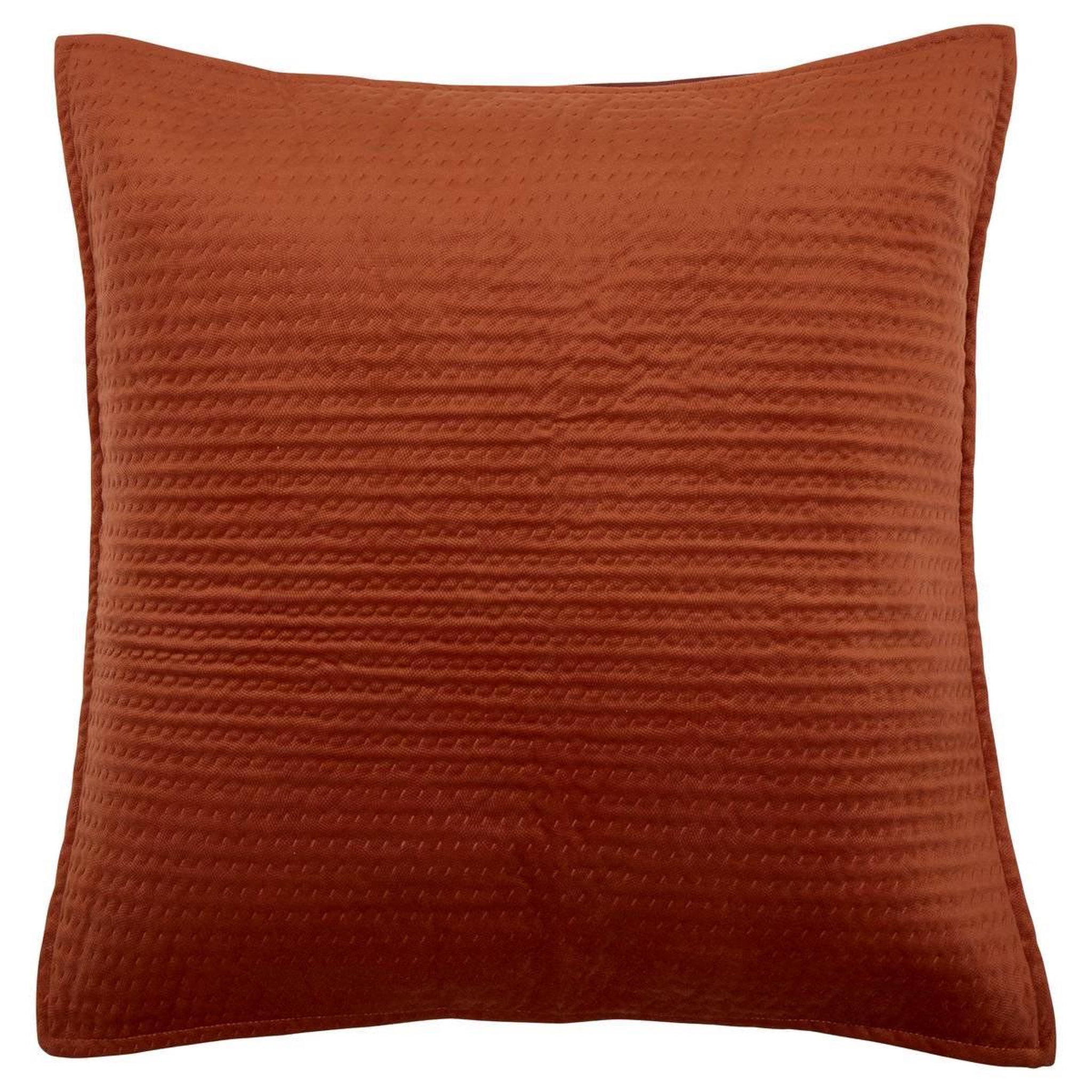 Voir la diapositive 3 : ATMOSPHERA Dessus de Lit & 2 Taies  Lilou  240x260cm Terracotta