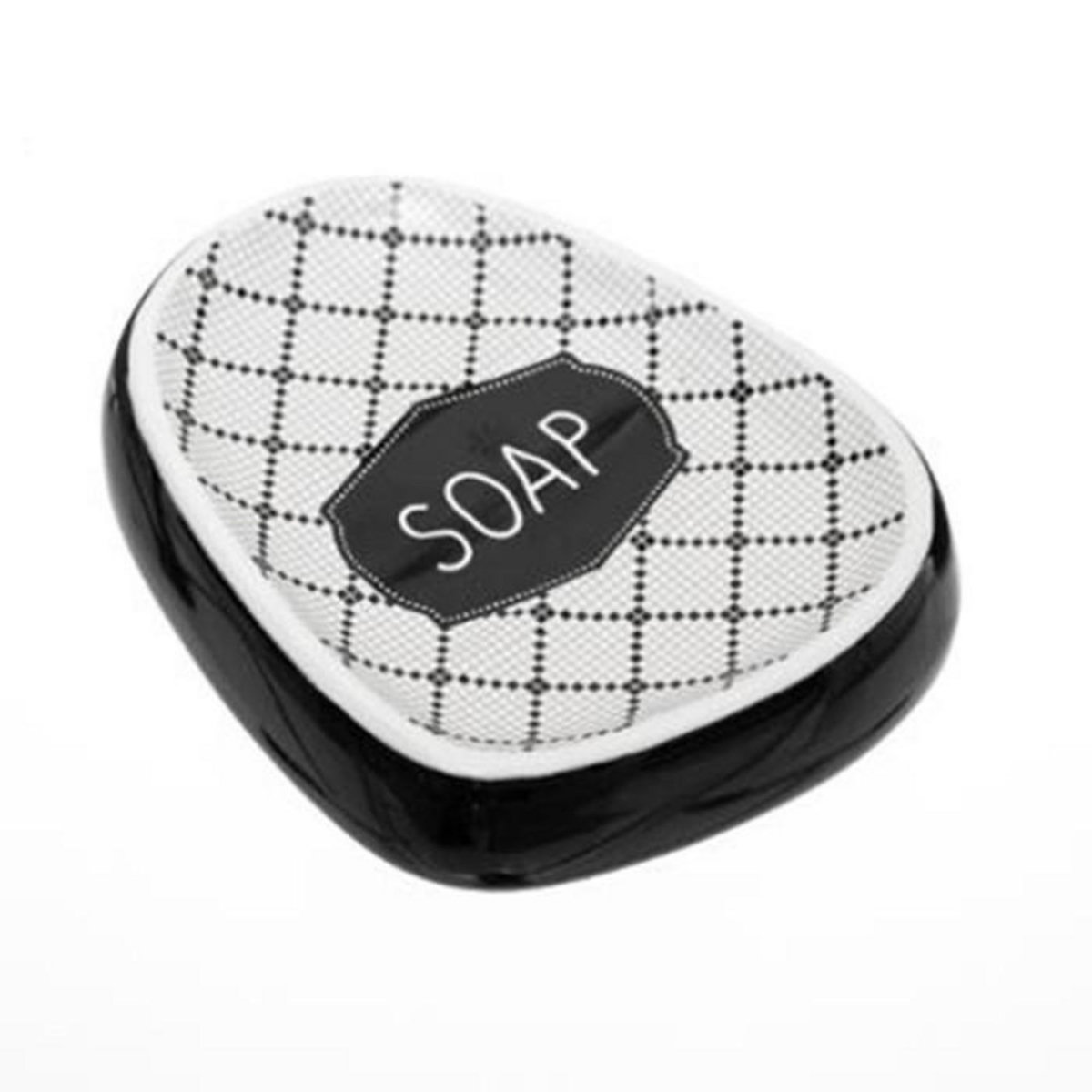 FIVE Porte Savon en Céramique  Cadence  12cm Noir