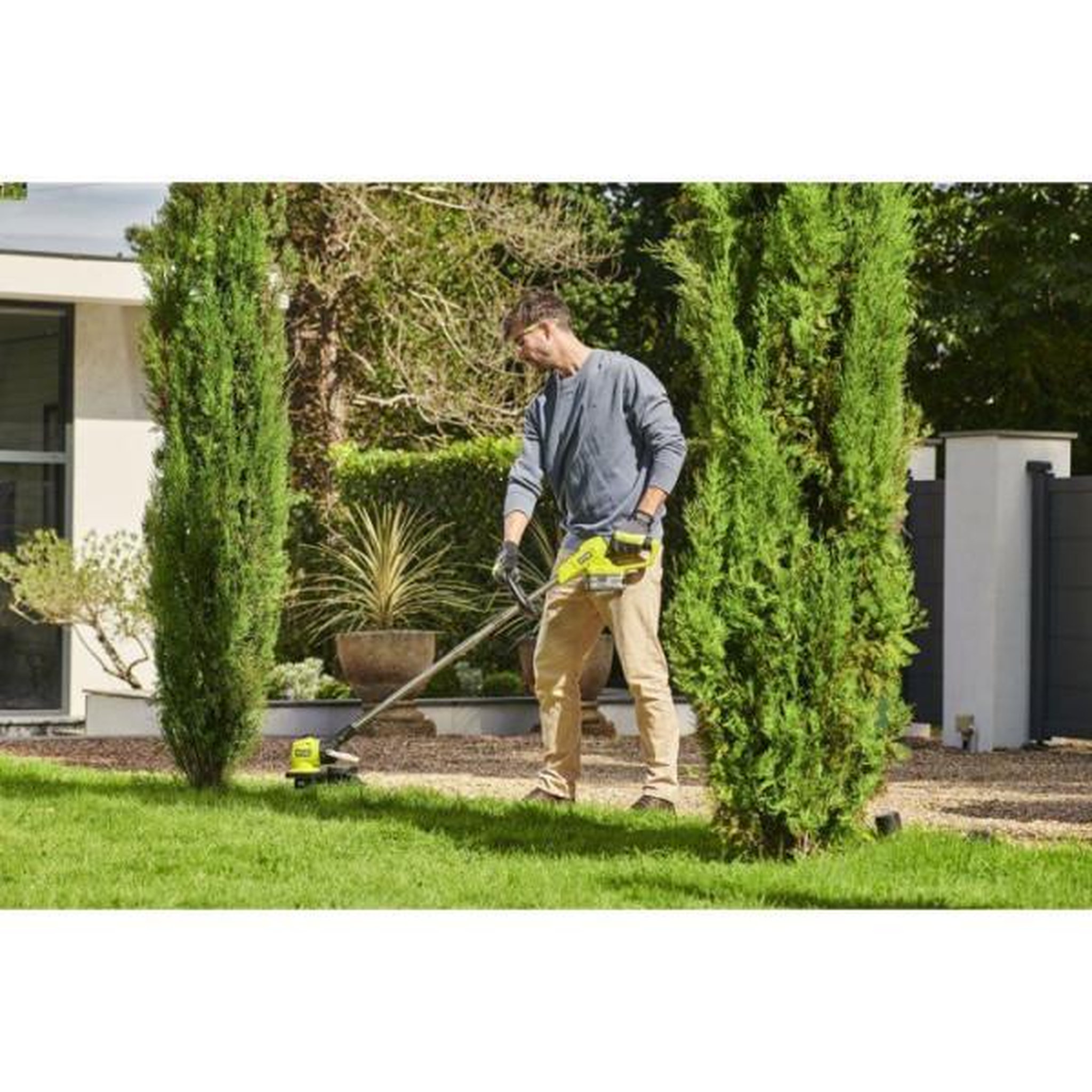 Voir la diapositive 5 : Ryobi Coupe-bordures / dresse-bordures sans fil - ryobi - ry18lt33a-0 - 18v one+ - largeur de coupe 33 cm - vendu sans batterie/charge