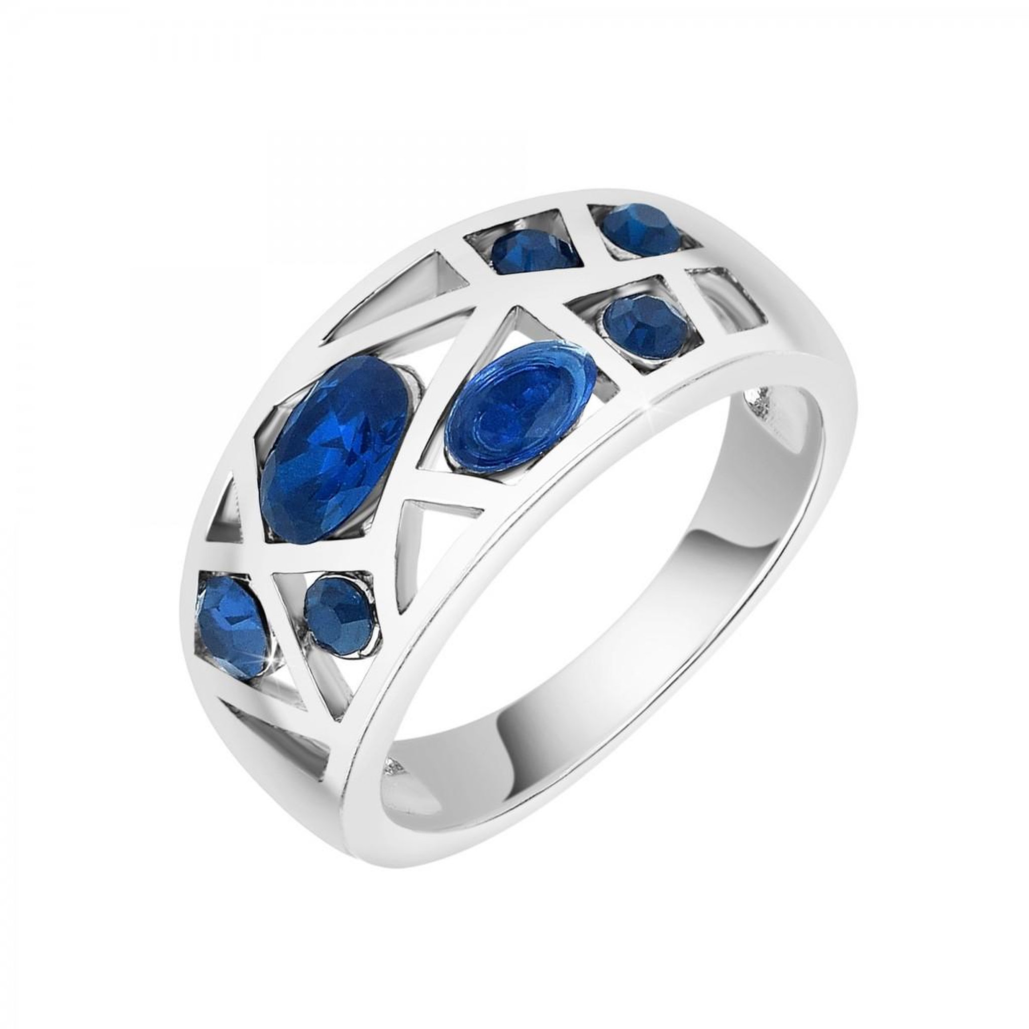 SC CRYSTAL Bague taille 54 SC Crystal ornée de Cristaux scintillants. Coloris disponibles : Gris