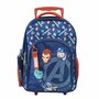 Voir la diapositive 1 : MARVEL Sac à dos à roulettes bleu AVENGERS