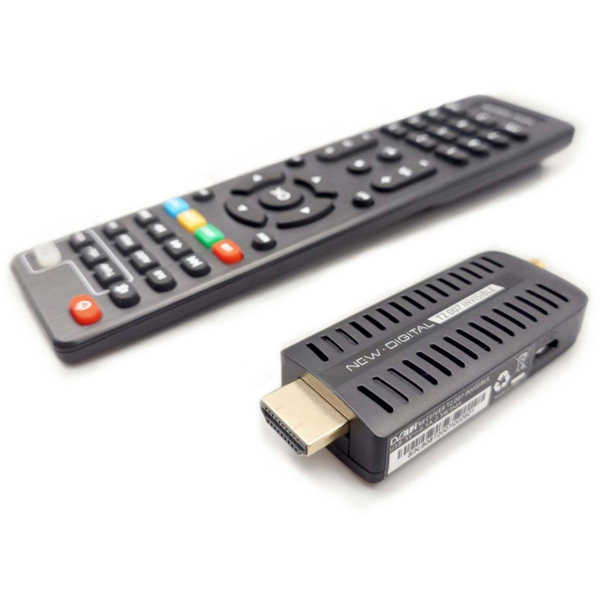 NEW DIGITAL Décodeur TNT DVB-T2 HEVC, Dongle HDMI, T2 007