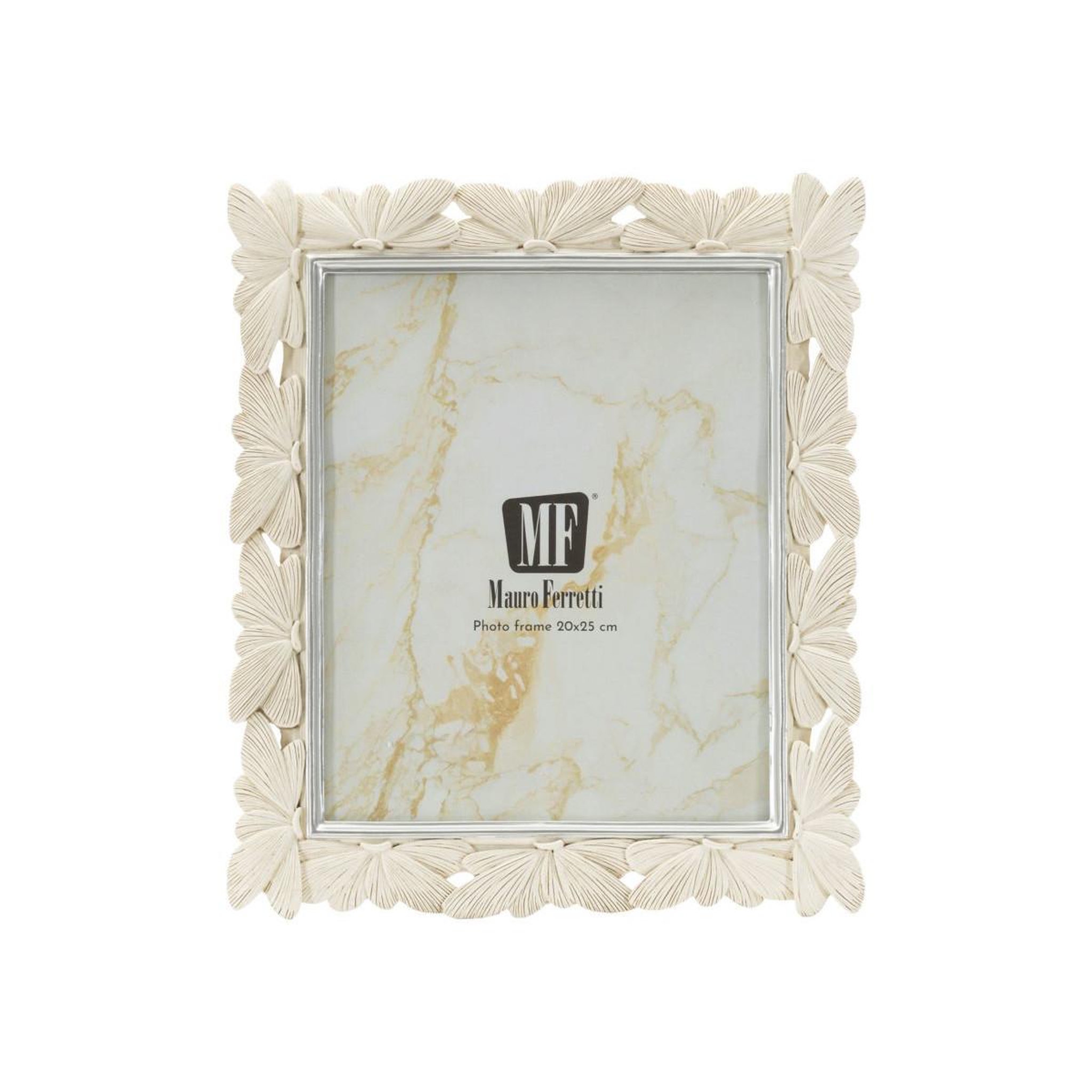 Voir la diapositive 2 : Paris Prix Cadre photo déco  butterfly  20x25cm crème