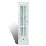 VIDAXL Meuble de bibliotheque avec 3 etageres Blanc Bois