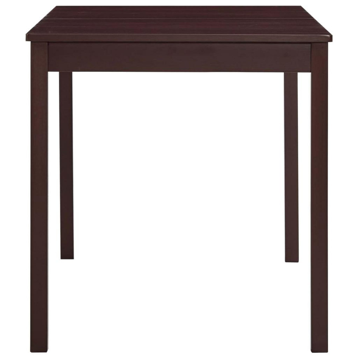 VIDAXL Table a manger Marron fonce 140x70x73 cm Bois de pin