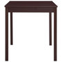 Voir la diapositive 3 : VIDAXL Table a manger Marron fonce 140x70x73 cm Bois de pin